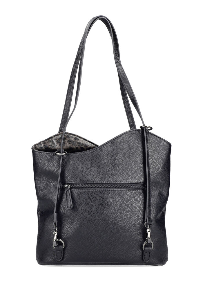 Rieker, tas, dames, met optische luipaardaccenten ZWART